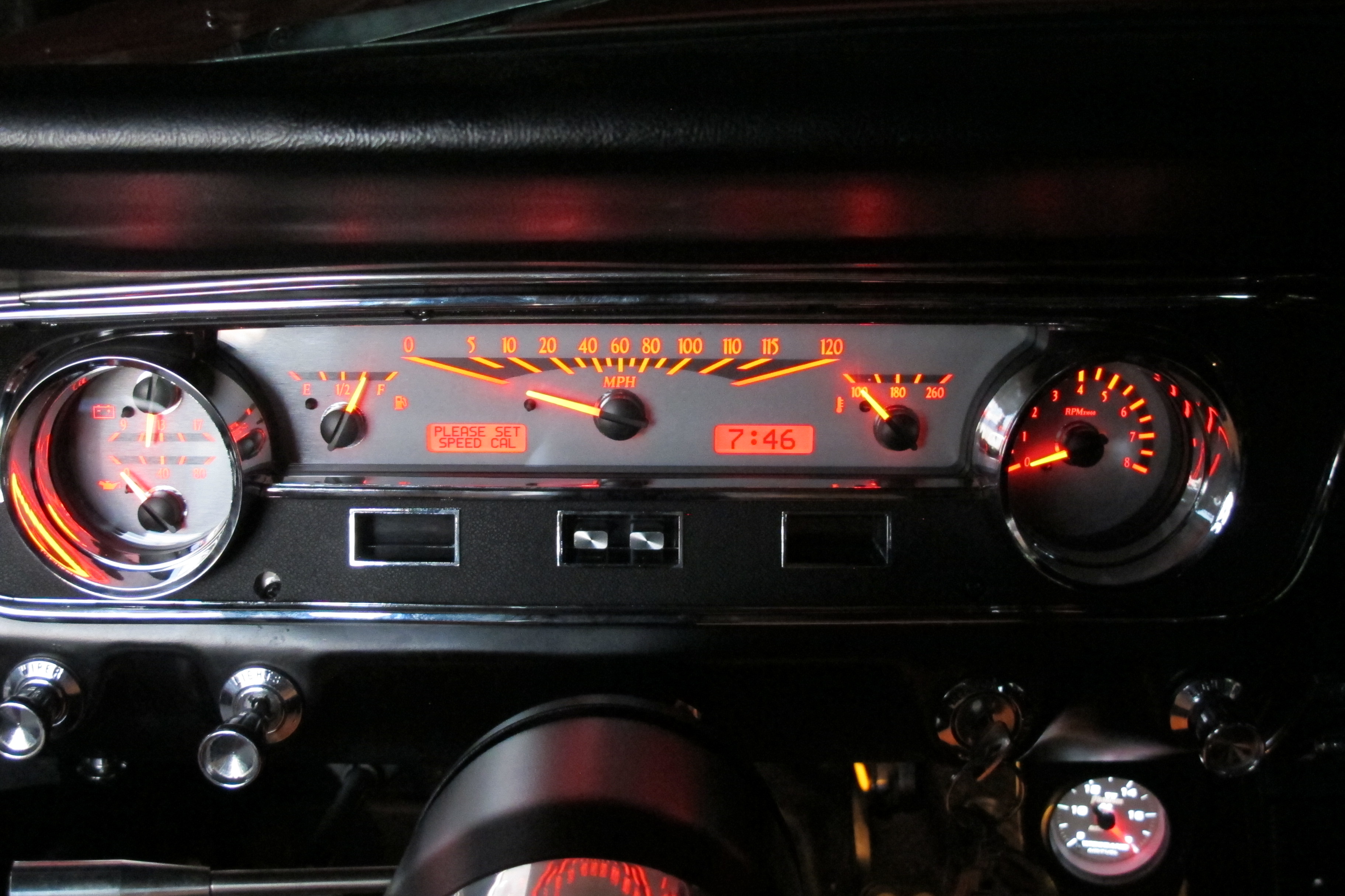 25 Installed Vhx Dakota Digital Gauge Photo 102285789 Now 1965