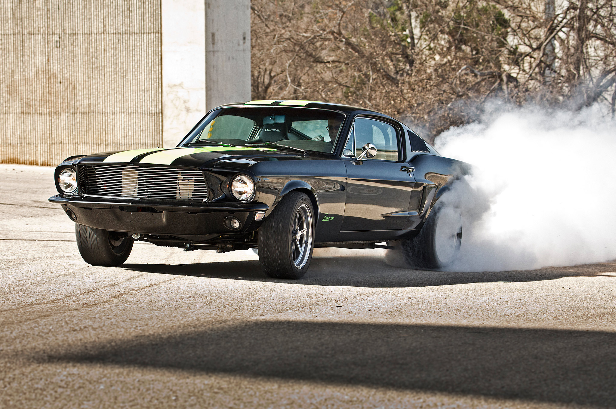 This Electric 1968 Ford Mustang Kicks Out A Shocking 800 Hp Electric 1968 Ford Mustang Fastback Burnout