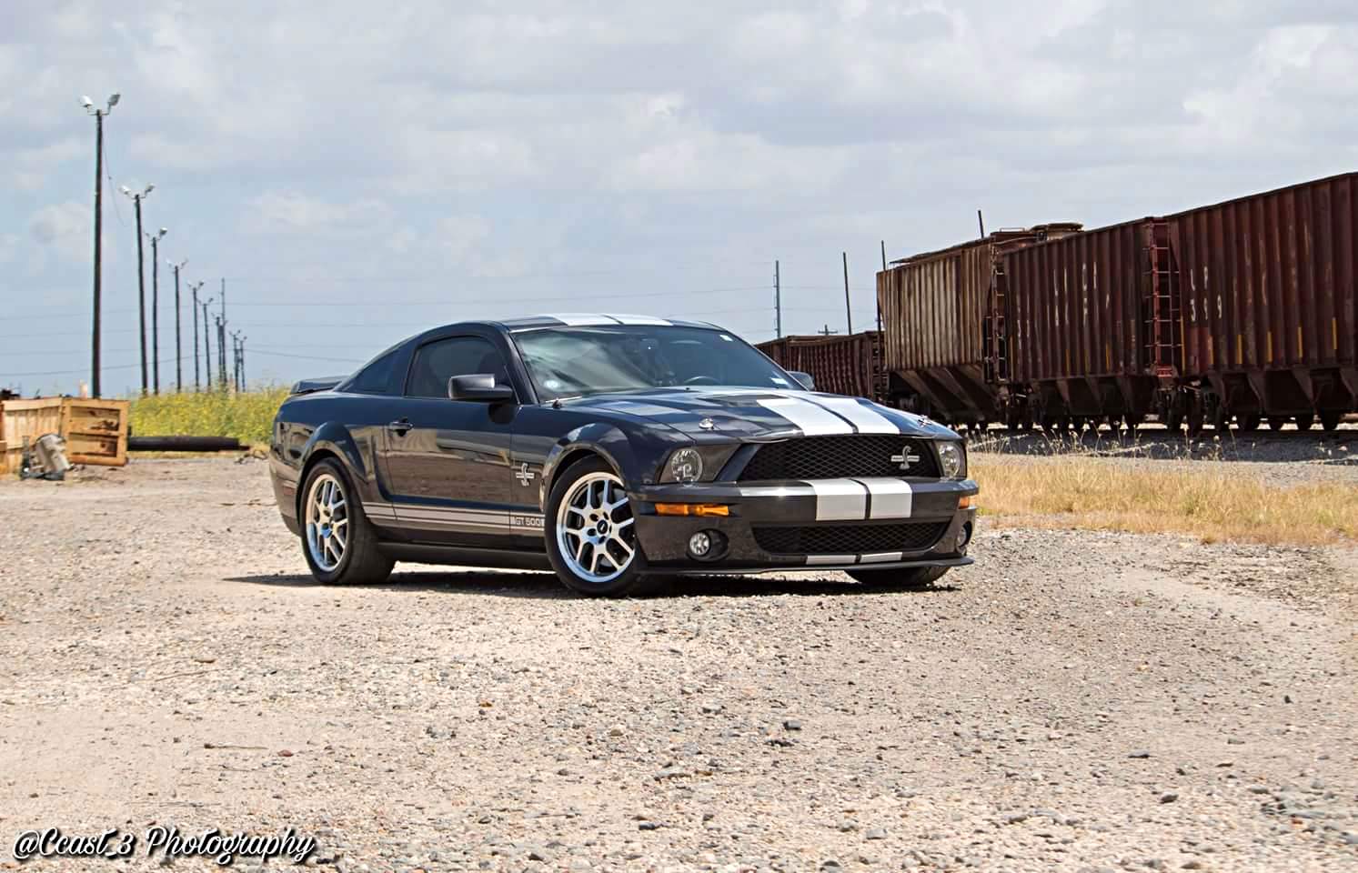 2009 Shelby Gt500 Metallic Alloy Silver Stripes