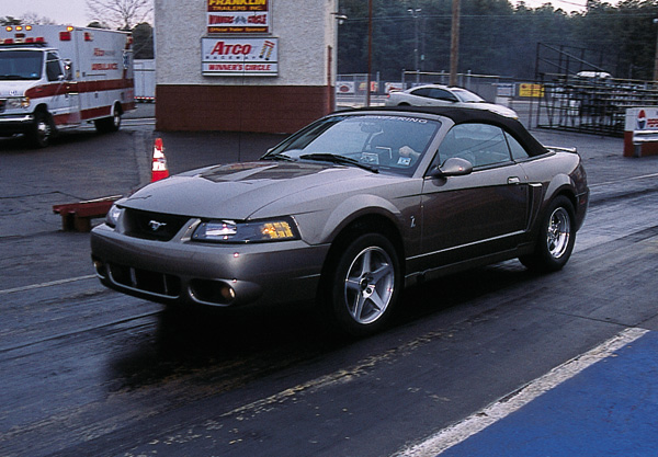 0306MM_07z 2003_Ford_Cobra Front_Drivers_Side_View_At_Track