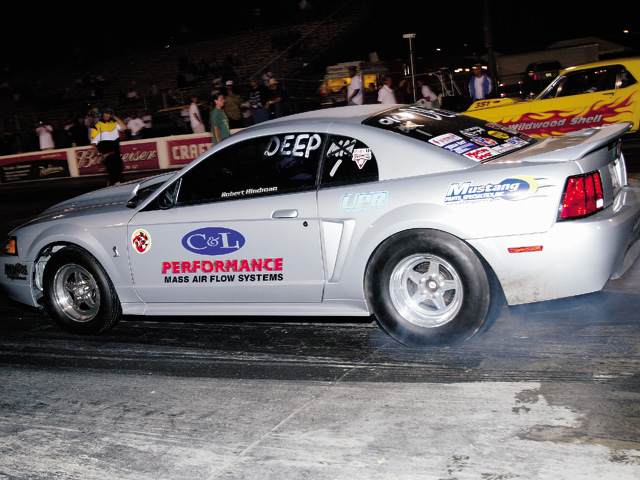 0310mm_35z 2001_Ford_Mustang_GT Drivers_Side_View_At_Track