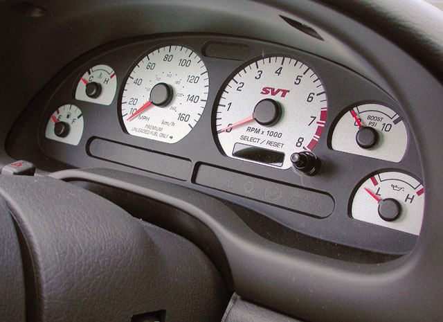 173_0306_12z 2003_Ford_Mustang_Cobra Interior_Gauges