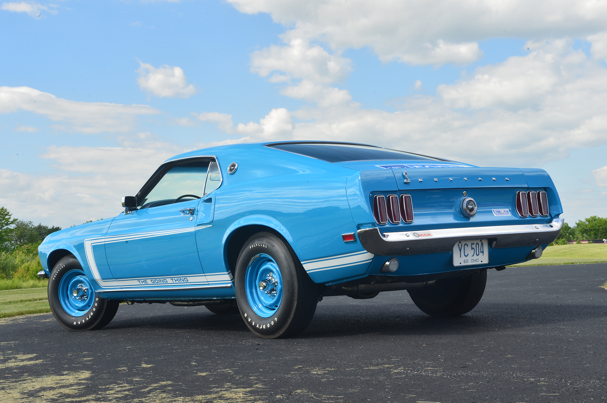 1969 Ford Mustang Rear View
